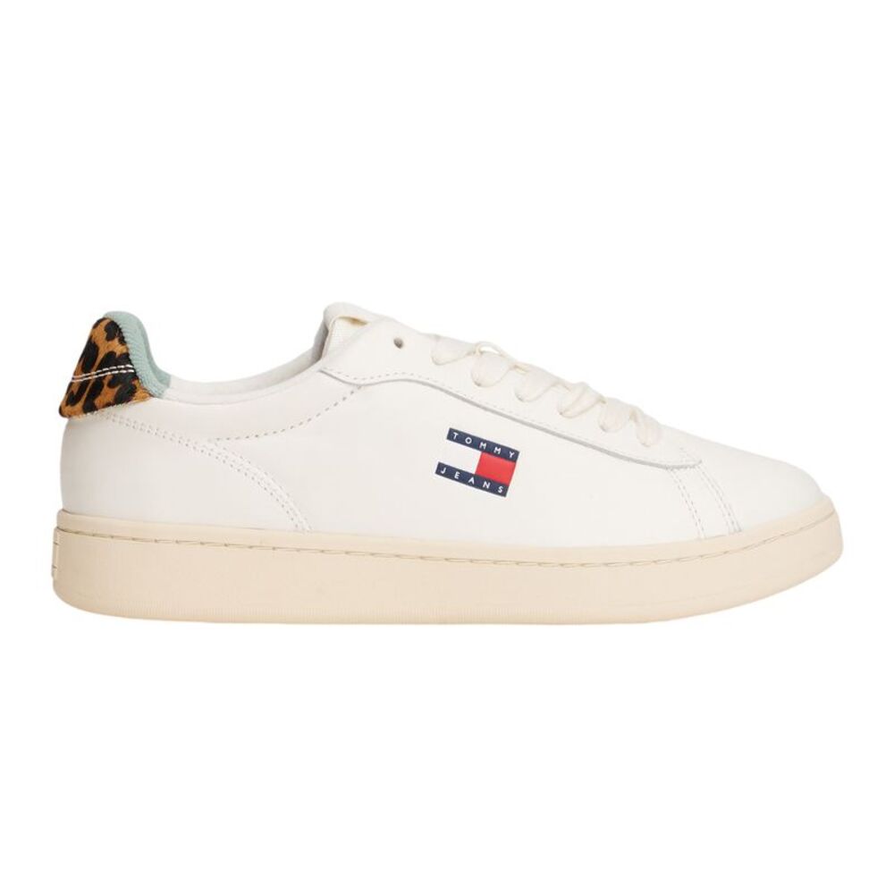 Tommy Jeans Womens/Ladies Archive 98 Leopard Print Nappa Leather Sneakers / Ivor